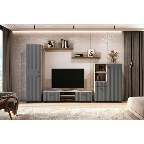 Гостиная Вилл эндгрейн / графит