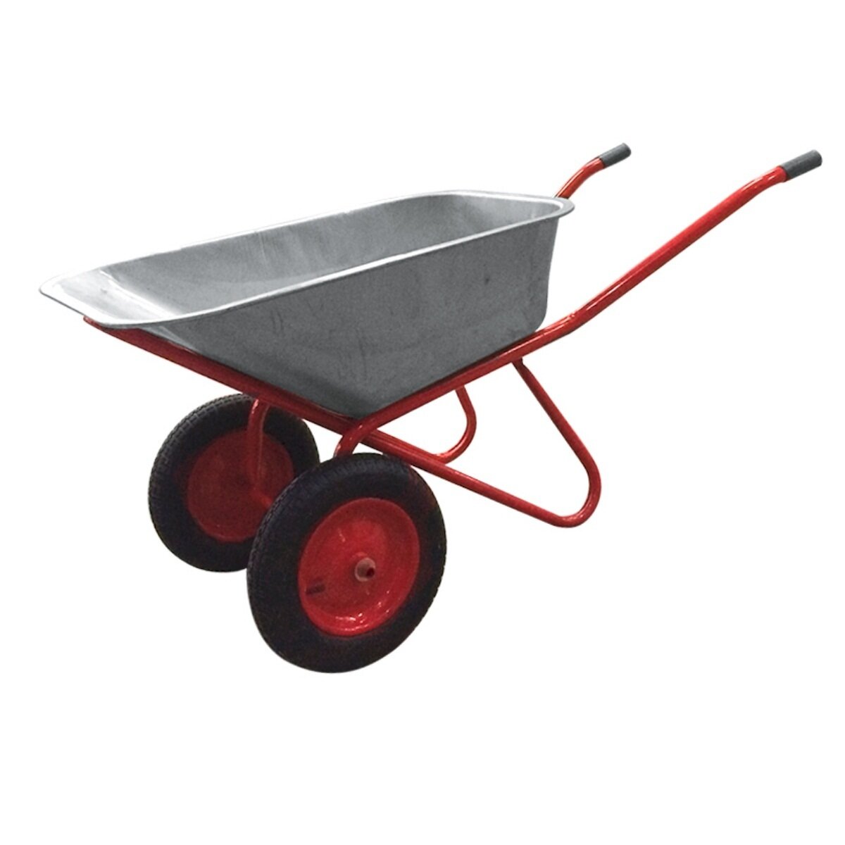 Тачка строительная двухколесная 250кг 110л прораб HB1102K тележка для стройки и сада усиленная