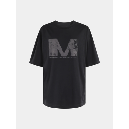 фото Футболка mm6 m logo numeric, размер s, черный