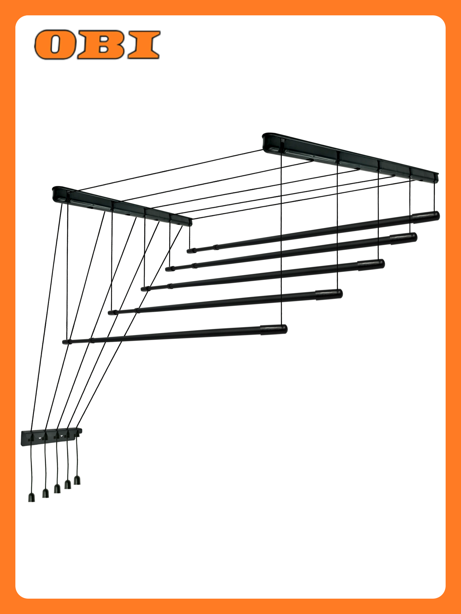 Сушилка для белья Frau Hellen потолочная телескопическая 1.4-2.5 м