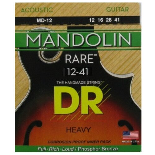DR MD-12 RARE Струны для мандолины dr md 11 rare™ струны для мандолины 11 40