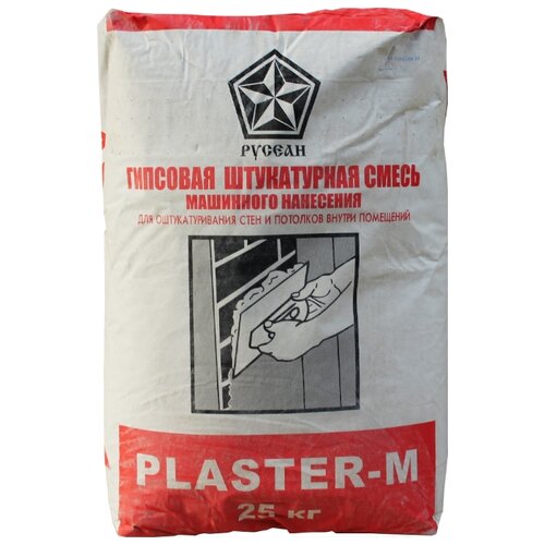 фото Штукатурка русеан plaster-m 25 кг