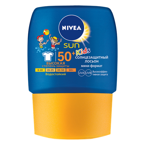 Солнцезащитный лосьон для детей NIVEA Sun Играй и купайся SPF 50+, 200 мл
