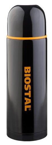 Классический термос крышка Biostal NBP-C, 1 л, черный