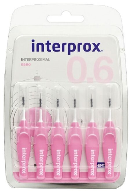 Межзубный ершик Dentaid Interprox Nano 4G Plus, 6 шт