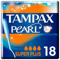 TAMPAX тампоны Pearl Super Plus 18 шт.