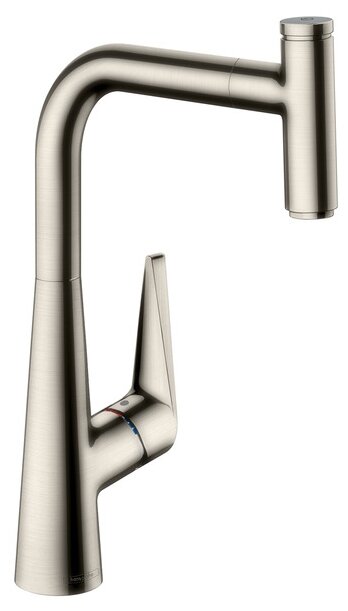Смеситель для кухни Hansgrohe Talis Select выдвижной излив, нержавеющая сталь (72821800)