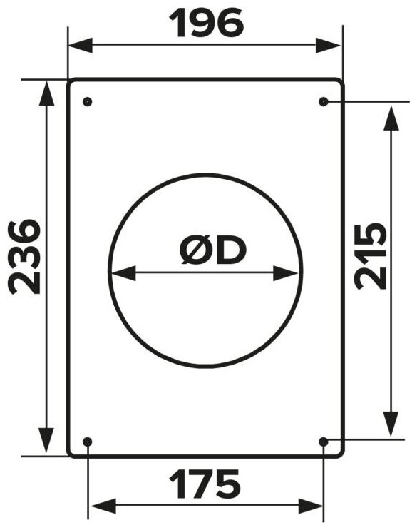 Площадка торцевая d=120 бел. - фотография № 4