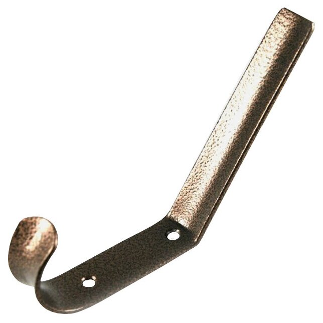 Крючок 2-х рожковый сталь медь антик