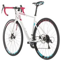 Шоссейный велосипед Cube Axial WS Pro Disc (2019) white/berry 56 см (требует финальной сборки)