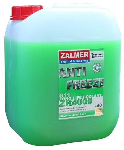 Антифриз ZALMER ZR4000 G11 зеленый 10кг