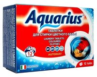 Таблетки AQUARIUS для стирки цветного белья 12 шт. картонная пачка