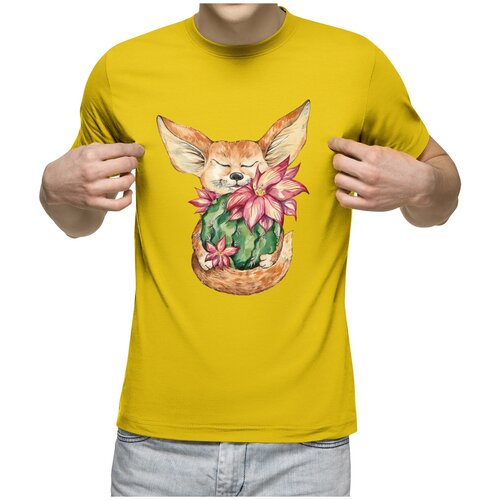 фото Футболка us basic, размер 2xl, желтый