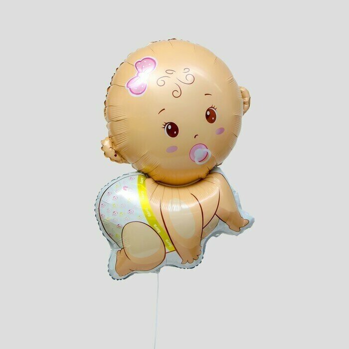 Воздушный шарик, фольгированный 30" "Младенец - девочка"