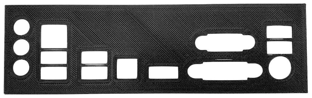 Пылезащитная заглушка, задняя панель для материнской платы Gigabyte GA-Z68MA-D2H-B3, черная