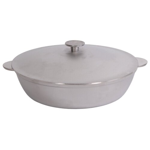 фото Сковорода биол а304 30 см с крышкой, белый