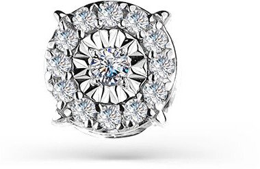 Подвеска Master Brilliant  белое золото  585 проба  бриллиант