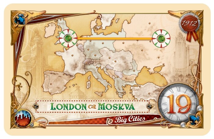 Настольная игра HOBBY WORLD Дополнение для настольной игры HOBBY WORLD Ticket to Ride. Европа: 1912