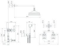 Верхний душ la Torre Imperial 15750 R Soff Kit