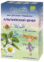 Чай Fleur Alpine Альпийский вечер, c 4 месяцев 20 шт.