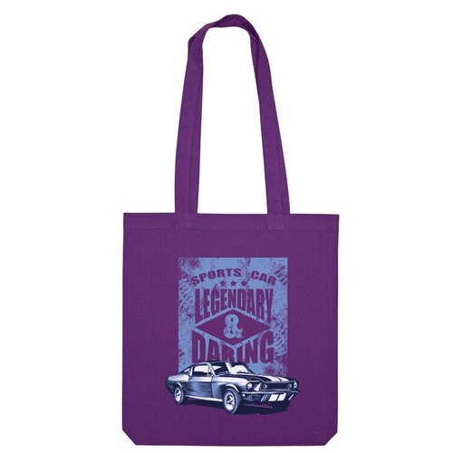 фото Сумка шоппер us basic, фиолетовый