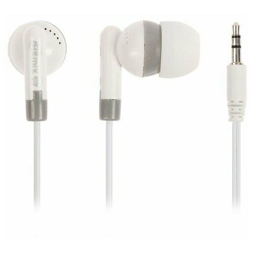 Наушники Ritmix RH-010 вакуумные 80 дБ 32 Ом 35 мм 12 м белые 60000₽