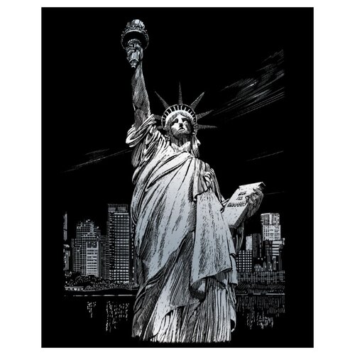 фото Гравюра Royal & Langnickel Статуя Свободы (SILF34) серебристая основа