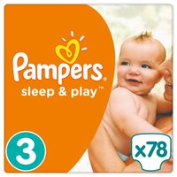 Pampers подгузники Sleep&Play 3 (5-9 кг) 78 шт.