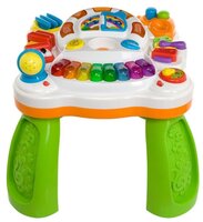 Интерактивная развивающая игрушка Weina Музыкальный столик 2092 белый/зеленый