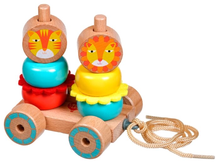 Каталка-игрушка Мир деревянных игрушек Лев и Львица (LL155)