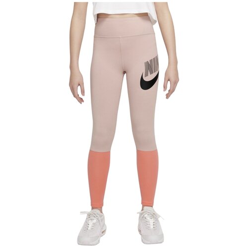 Леггинсы/Nike/DV0350-601/G NSW FAVORITES GX HW LEGGING/розовый/XS