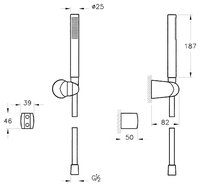 Ручной душ VitrA A4562323EXP