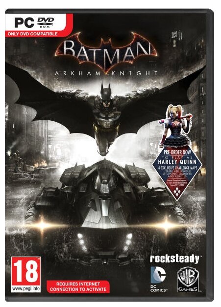 Игра Batman Рыцарь Аркхема (PC, Steam) Jewel-box с дисками