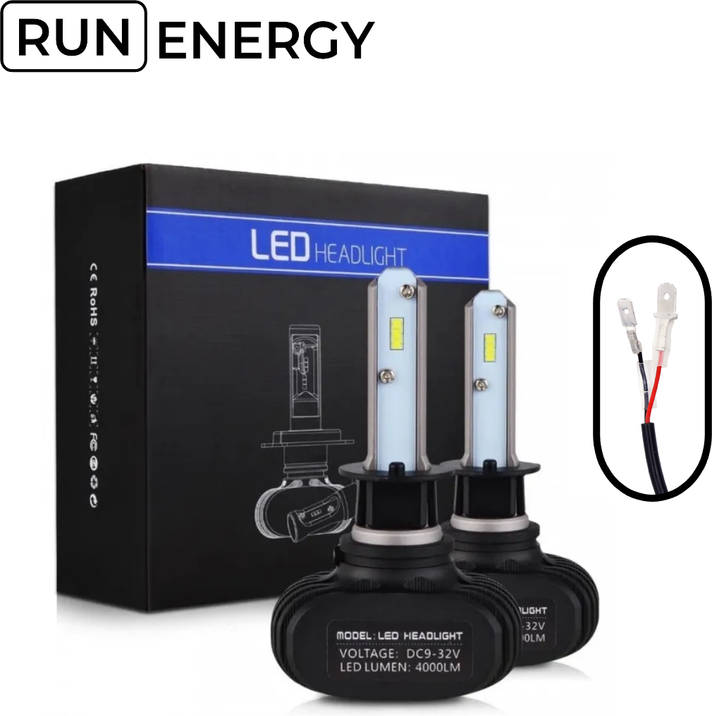 Светодиодная автомобильная лампа Run Energy S1 H1 6500 k