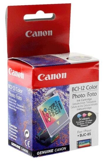 Картридж оригинальный Canon BCI-12 Сolor, ресурс 40 стр.