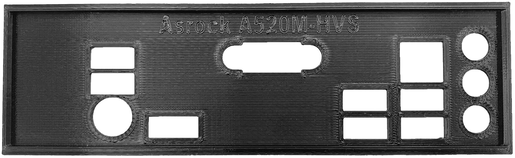 Заглушка для компьютерного корпуса к материнской плате Asrock A520M-HVS black