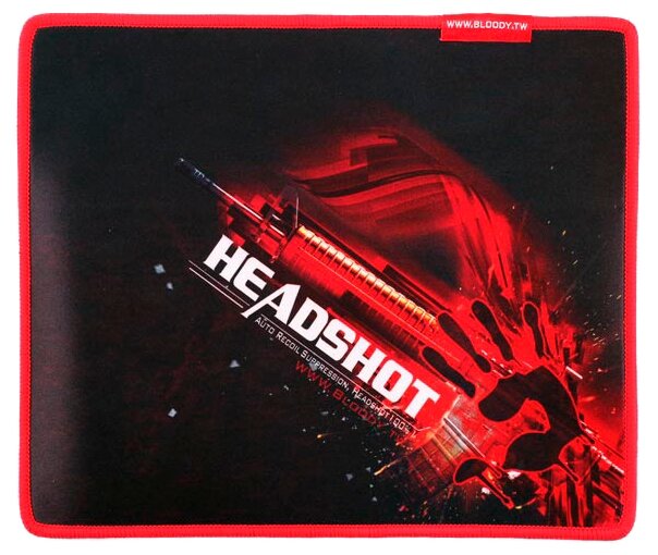 Коврик Bloody B-072 Offense Armor (S), черный/красный, коробка, 100 гр