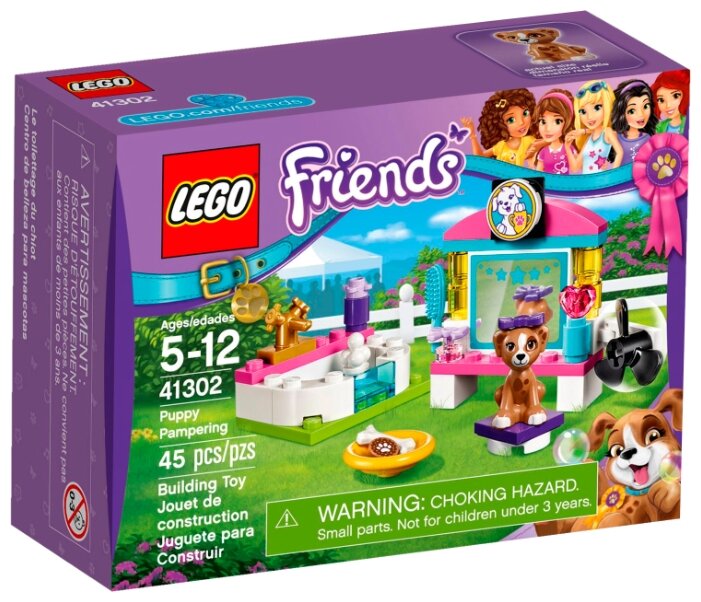 Конструктор LEGO Friends 41302 Выставка щенков: Салон красоты, 45 дет.