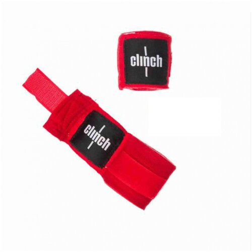 C139 Бинты эластичные Clinch Boxing Crepe Bandage Punch красные - Clinch - Красный - 2,5 м. бинты эластичные clinch boxing crepe bandage tech fix черные длина 4 5 м