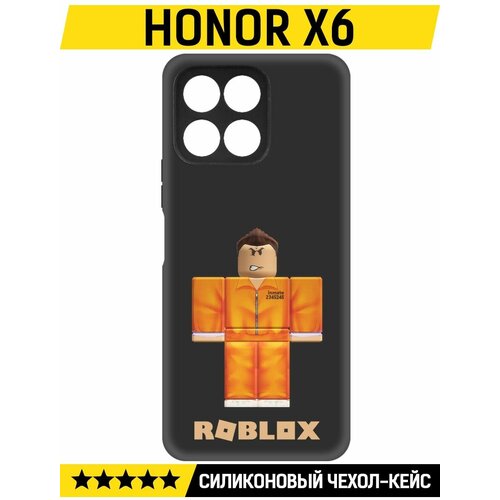 Чехол-накладка Krutoff Soft Case Roblox-Заключенный для Honor X6 черный чехол накладка krutoff soft case roblox рэдклифф для honor x6 черный