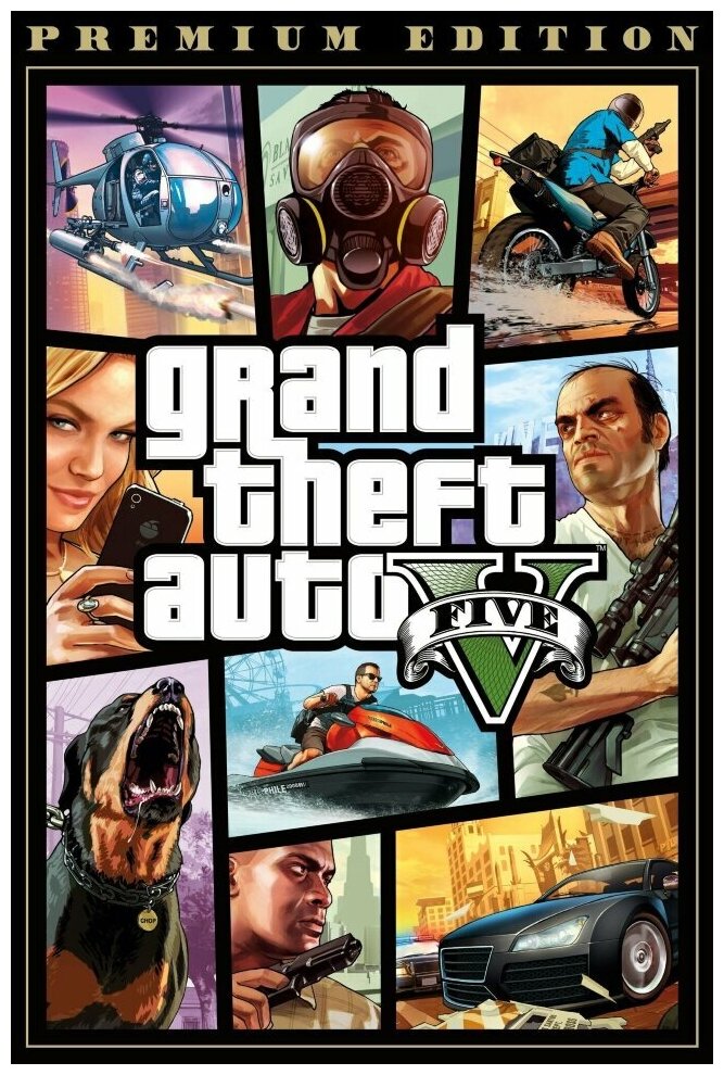Grand Theft Auto V: Premium Online Edition, игра для ПК, активация в Rockstar, русские субтитры, электронный ключ