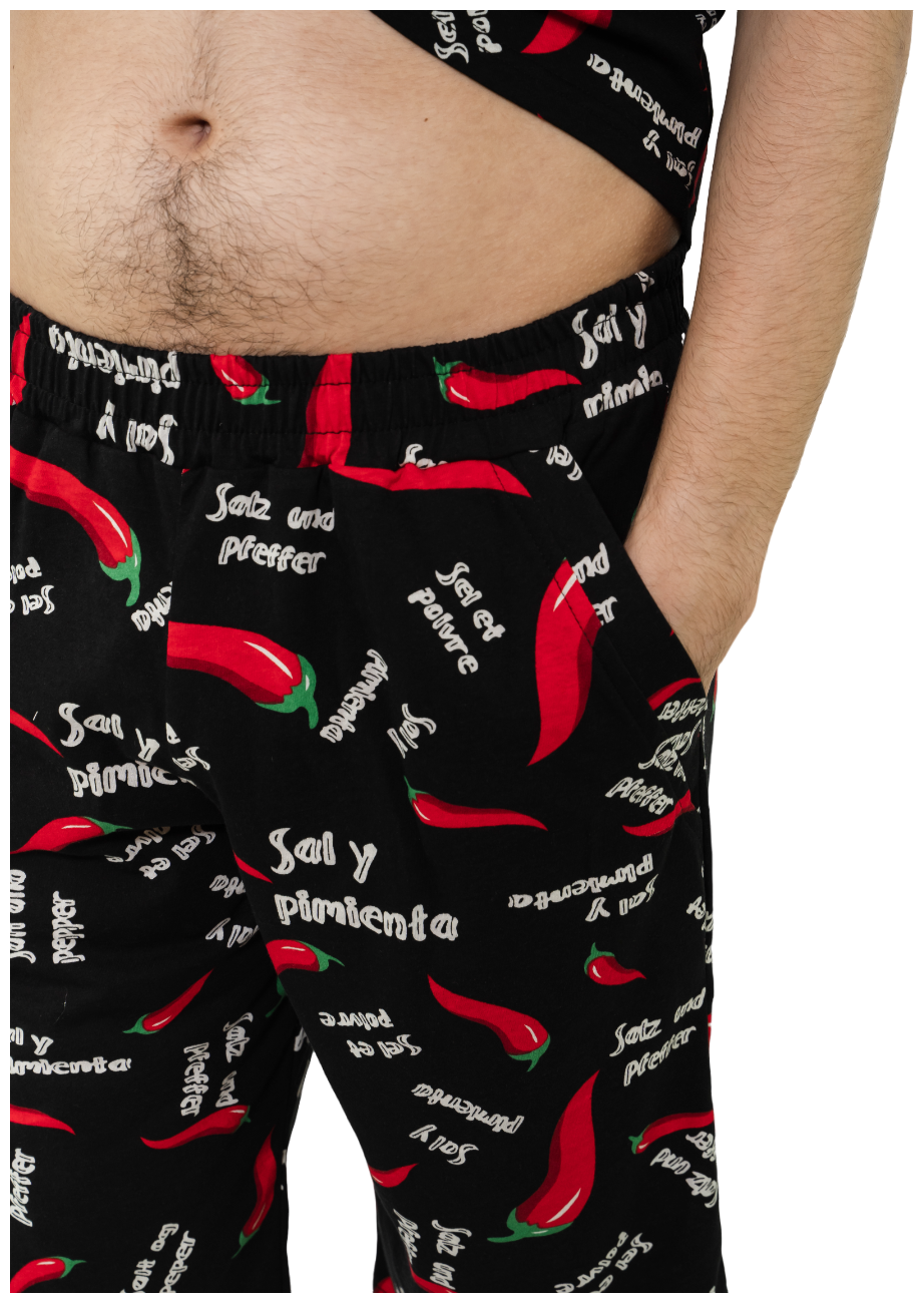 Мужская пижама, мужской пижамный комплект ARISTARHOV, Острый перчик, черный красный, размер 48 - фотография № 2