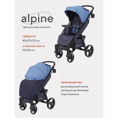 Коляска детская прогулочная Rant basic Alpine RA450, Beige