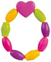 Прорезыватель Canpol Babies Flexible teether "Heart/star with beads" 2/631 красная звезда