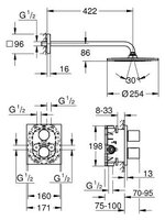 Верхний душ Grohe Grohtherm 3000 Cosmopolitan 26261000