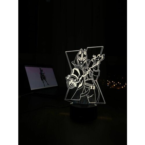 3D Светильник-ночник Фортнайт Fortnite Каталист, ночник для мальчиков и девочек