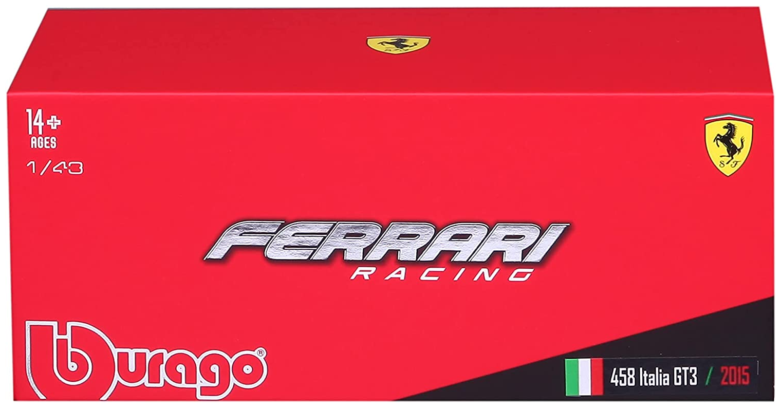 Mашинка коллекционная Bburago Ferrari 458 Italia GT3 2015 - 1:43 18-36305