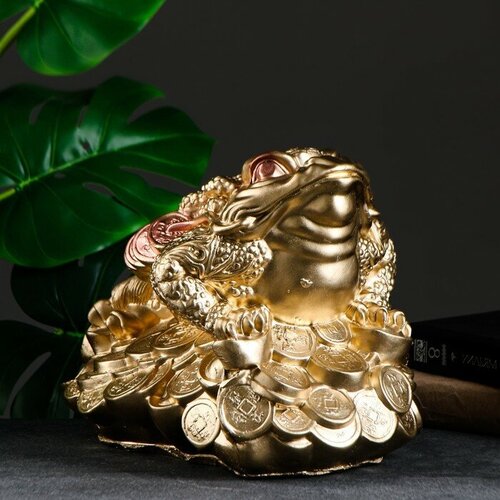 Фигурка гипс Жаба на деньгах большая 253420 см 1549₽
