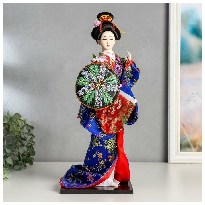 Кукла коллекционная Гейша с веткой сакуры 40 см 1 шт