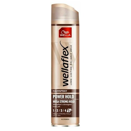 Лак для волос WELLA WELLAFLEX сила контроля 250 мл wella shockwaves ultra strong power hold gel 200ml